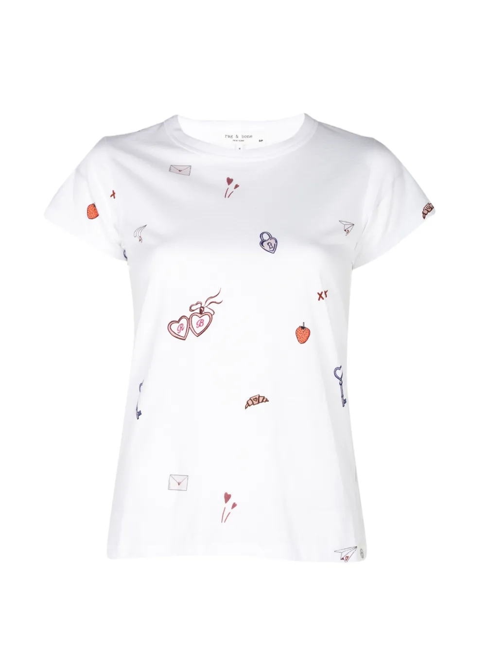 rag & bone graphic-print T-shirt - Bianco