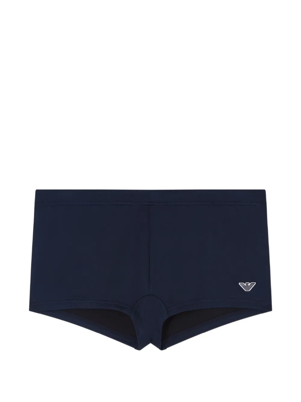 Emporio Armani Badehose mit Logo-Stickerei - Blau