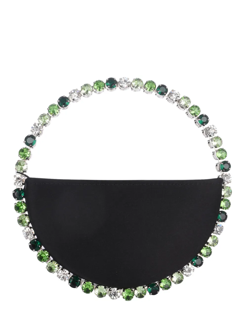 L'Alingi Eternity crystal-embellished clutch bag - Nero