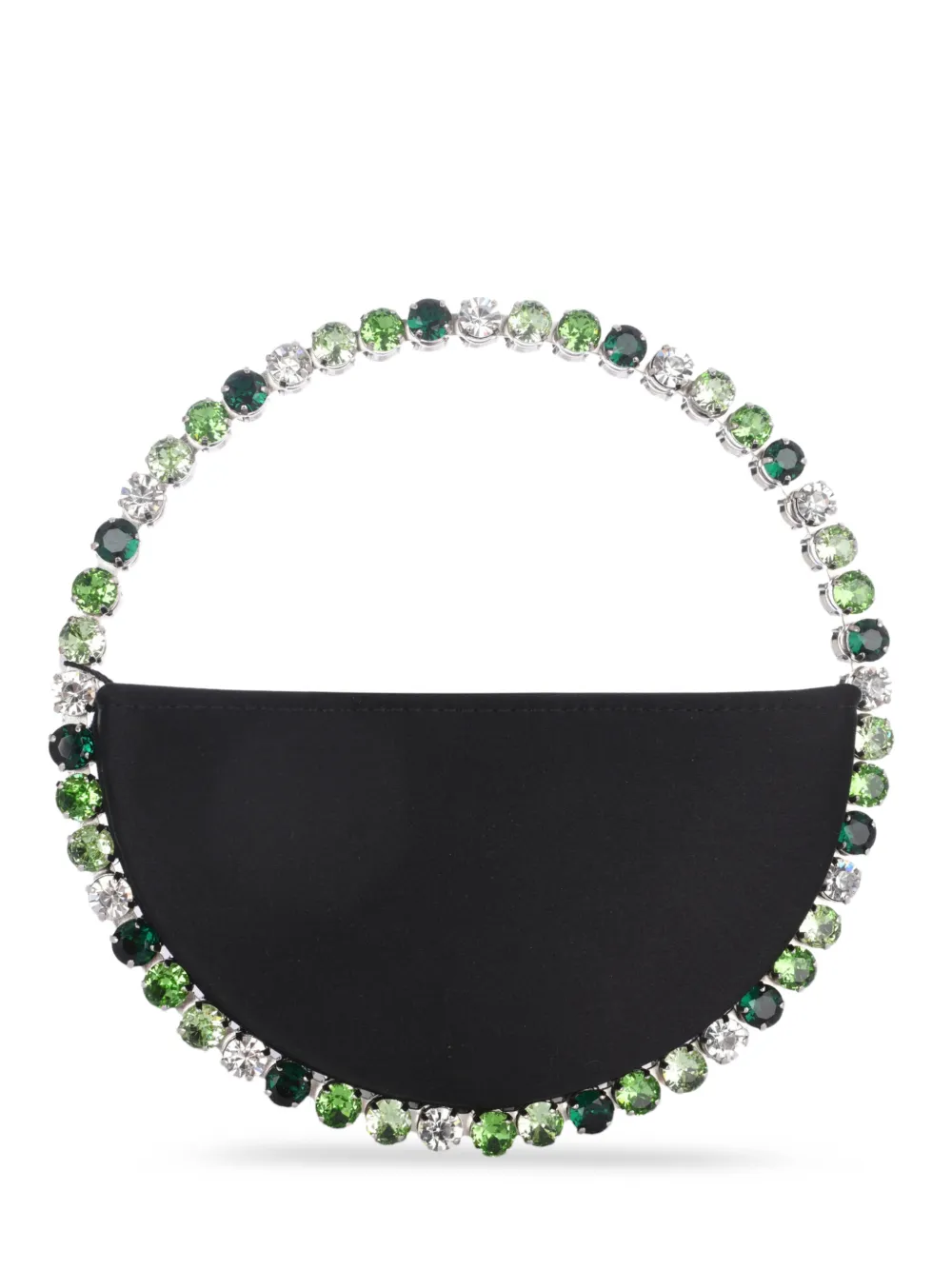 L'Alingi Eternity crystal-embellished clutch bag - Nero