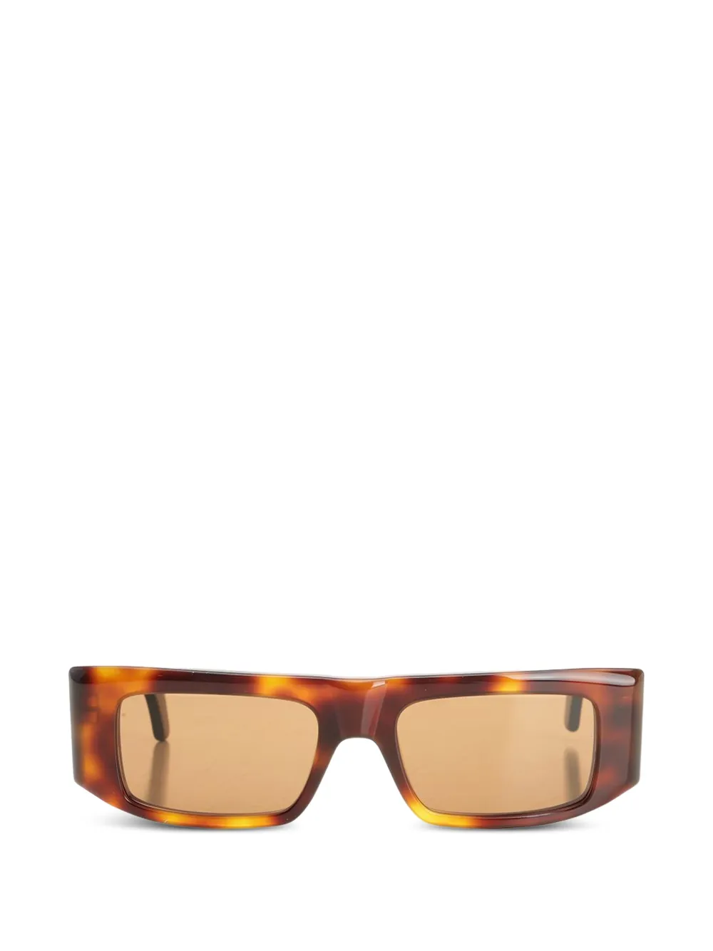 VALENTINO GARAVANI EYEWEAR VLogo rectangle-frame sunglasses - Marrone