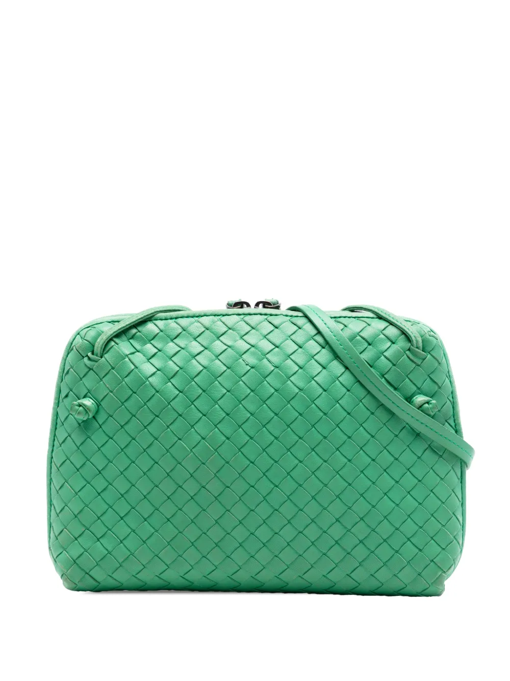 Bottega Veneta Pre-Owned 2012-2026 Nappa Intrecciato Nodini crossbody bag - Grün