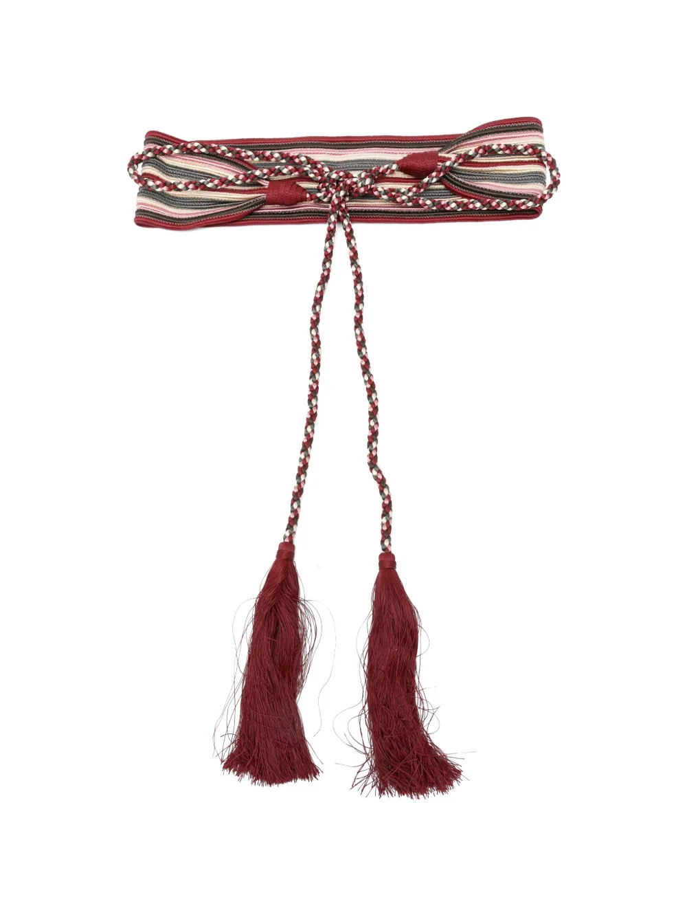 Antonio Marras tassel-detail striped belt - Rosso