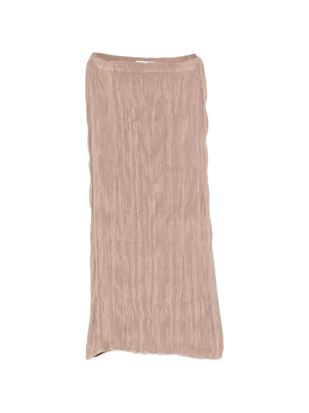 Gongdid Design Crinkled Elasticated-waist Skirt In Brown