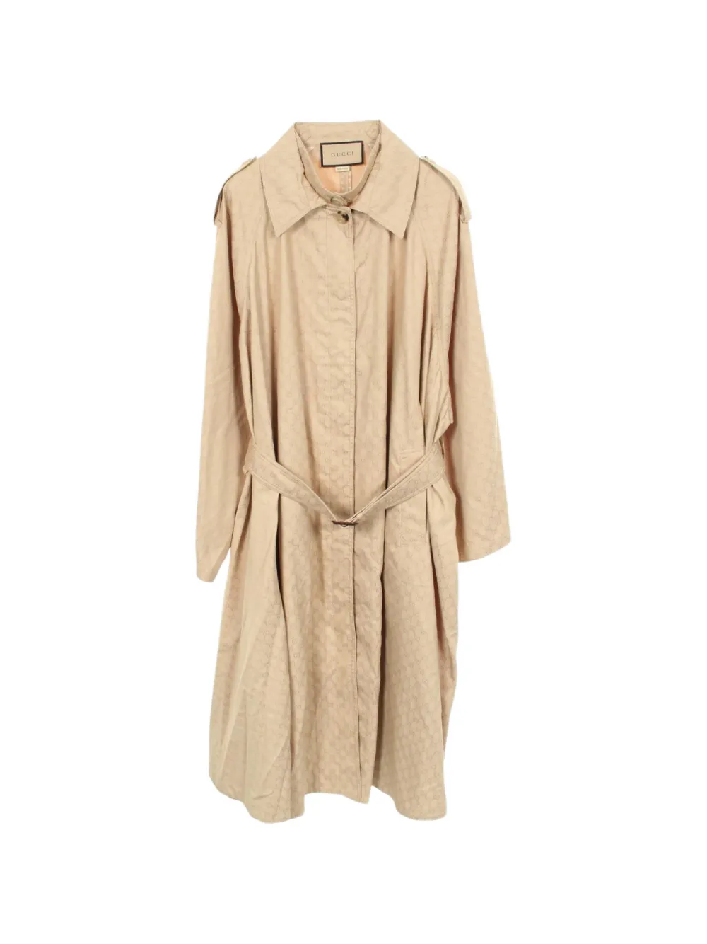 Gucci Pre-Owned 2010s GG-pattern trench coat - Toni neutri