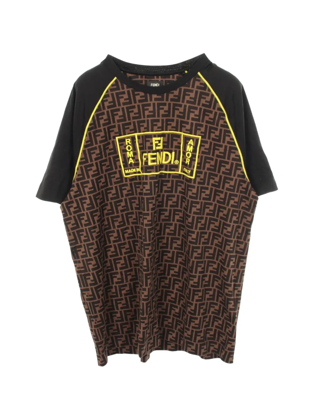 Fendi Pre-Owned 2010s Zucca print t-shirt - Braun