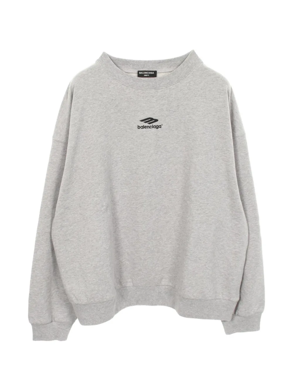 Pre-owned Balenciaga 2010s Logo-embroidered Sweatshirt In Gray
