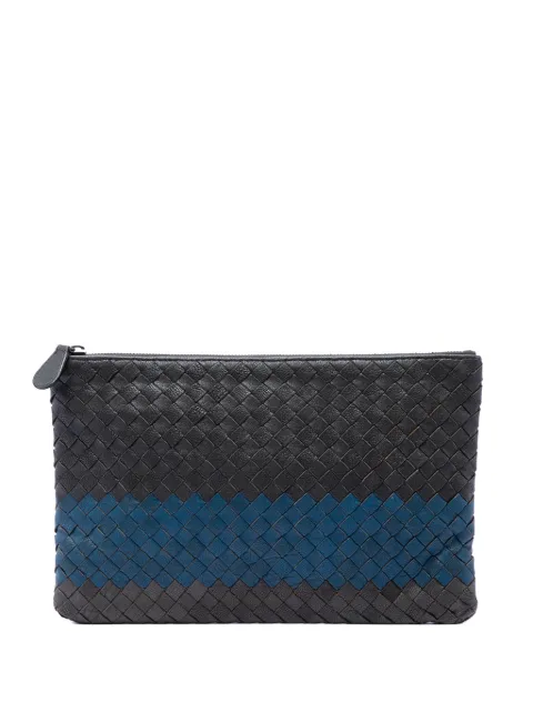 Bottega Veneta Pre-Owned 2012-2026 Tricolor Nappa Intrecciato clutch bag