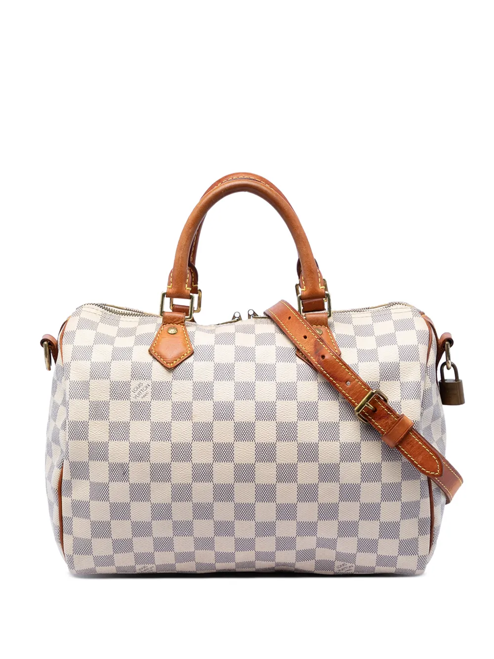 Louis Vuitton Pre-Owned 2018 Damier Azur Speedy Bandouliere 30 satchel - Weiß