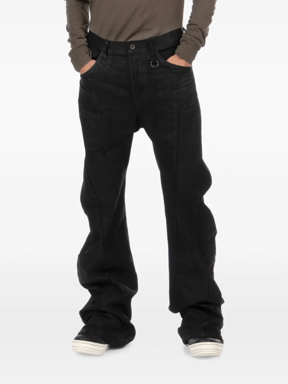 Julius Bending woven flared trousers - Nero