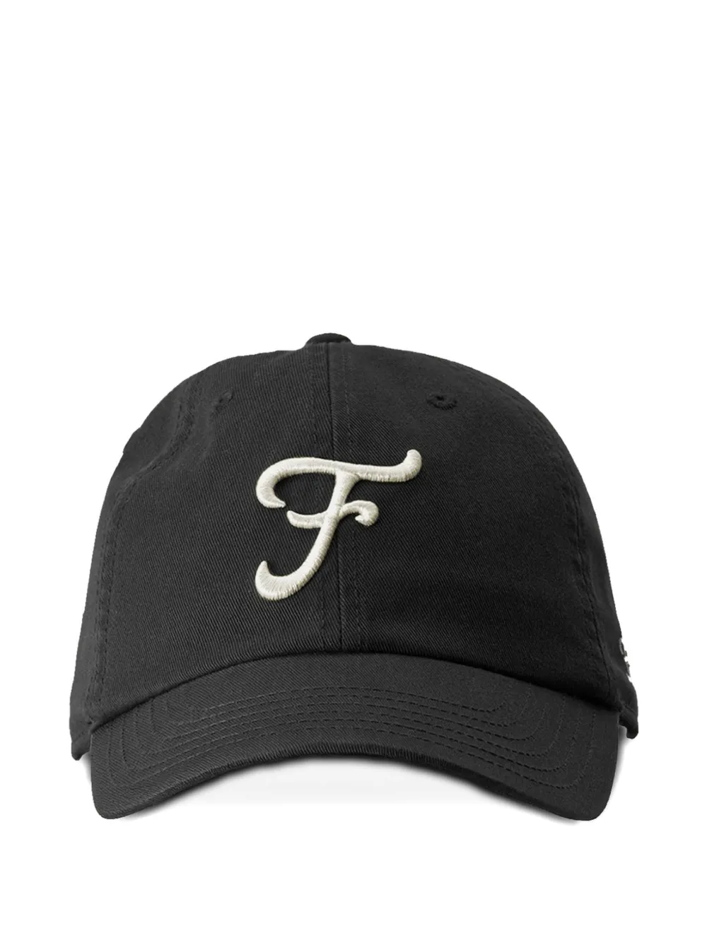 Fortela logo-embroidered cotton baseball cap - Schwarz