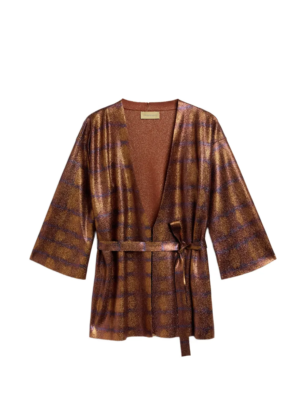 MOMONÌ Chama printed cardigan - Marrone