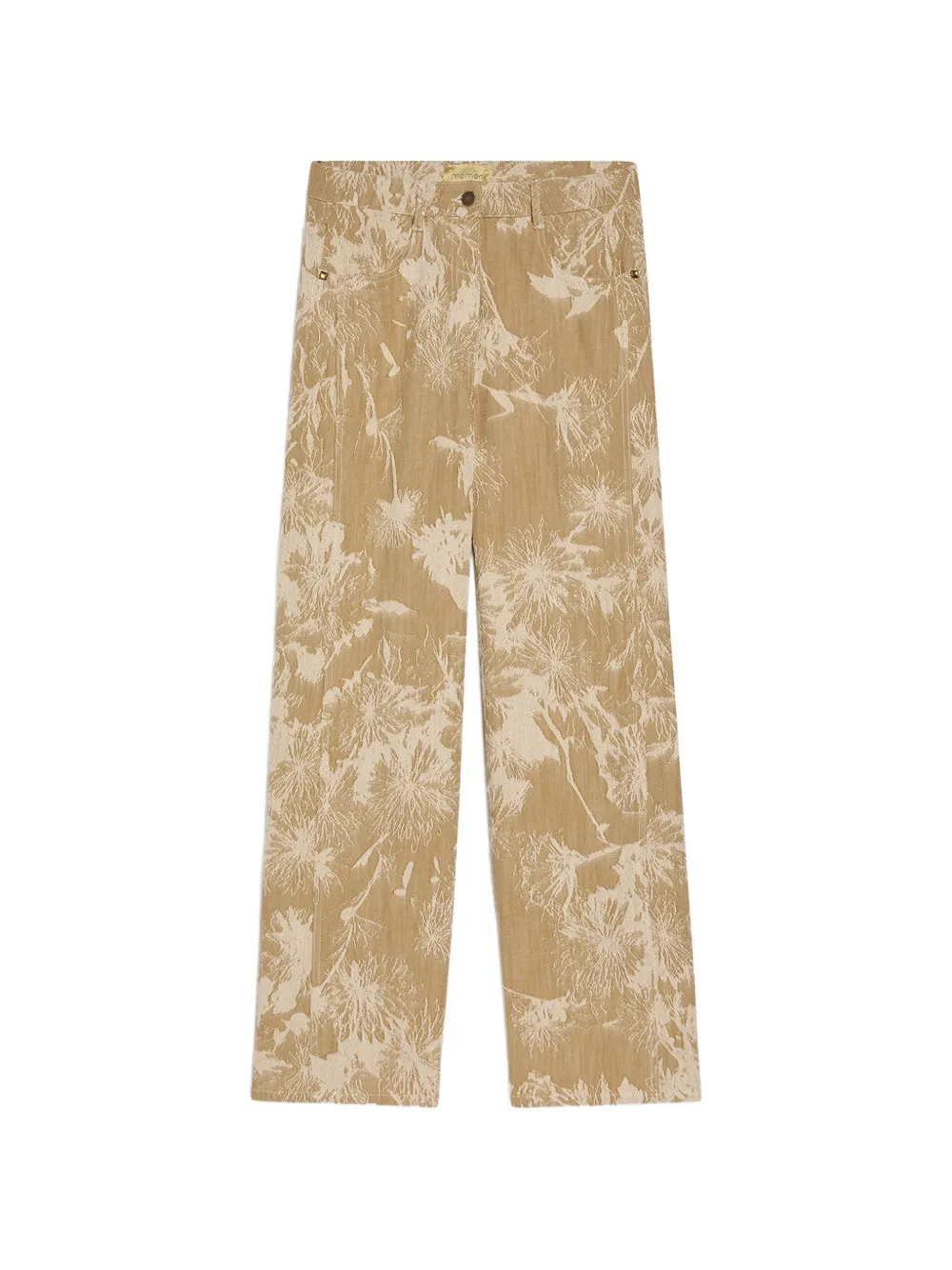 MOMONÌ Aguila jacquard trousers - Nude