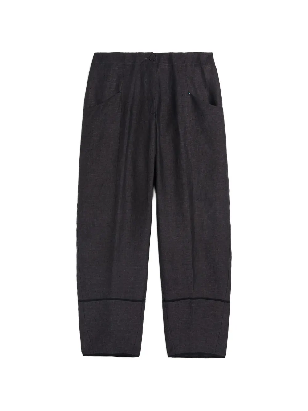 MOMONÌ Silverado linen trousers - Nero