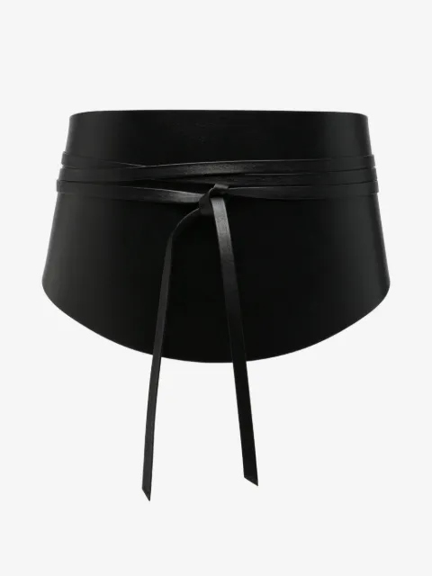 Déhanche Undone leather corset belt