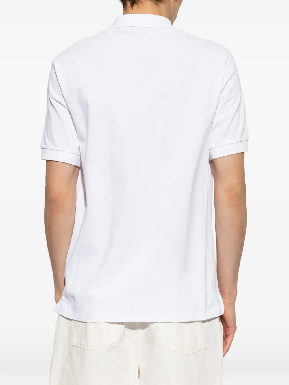 PS Paul Smith Poloshirt met zebrapatch Wit
