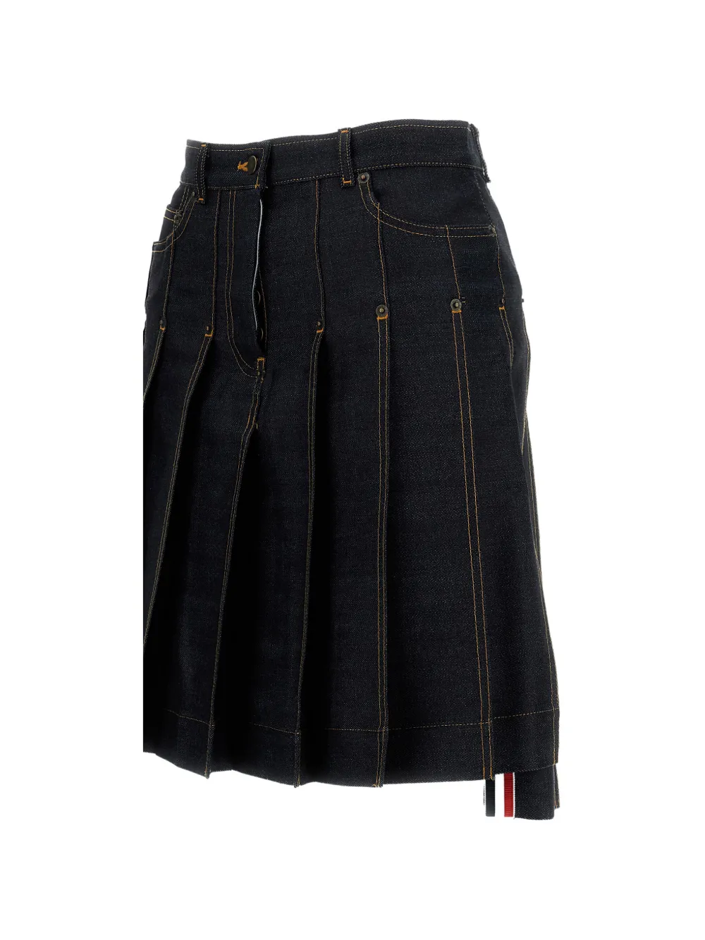 Thom Browne Mini-rok met asymmetrische afwerking Blauw