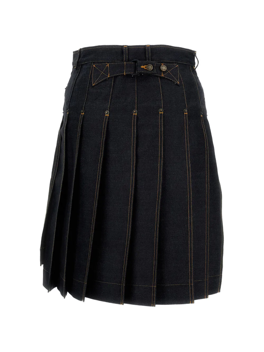Thom Browne Mini-rok met asymmetrische afwerking Blauw