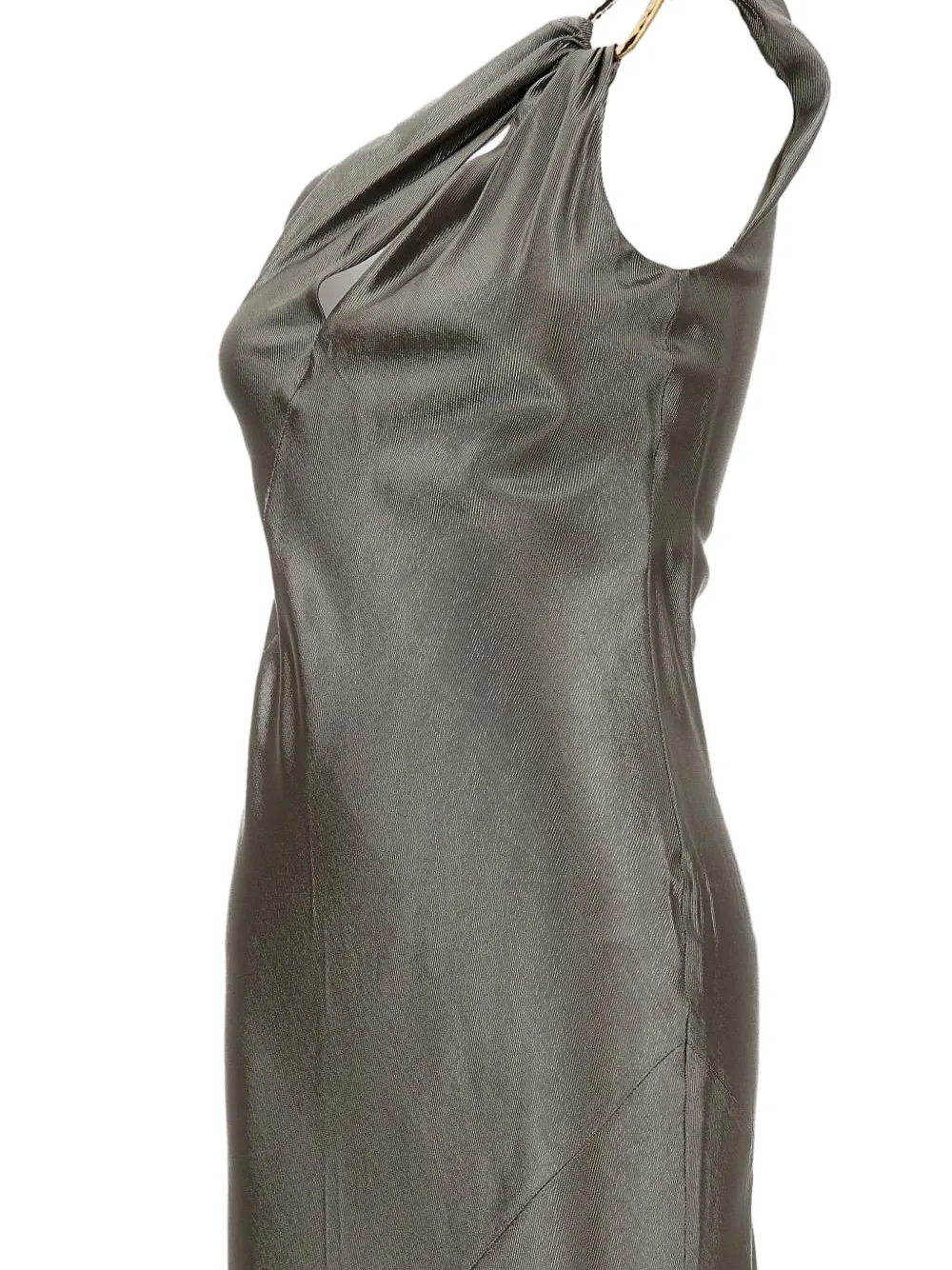 Max Mara Asymmetrische maxi-jurk Grijs