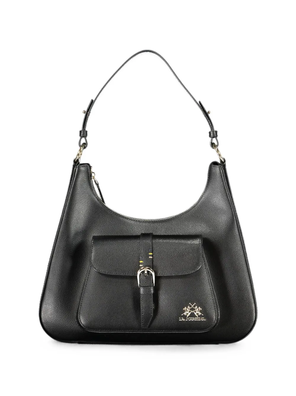 La Martina pebble-texture buckle-detail shoulder bag · OS