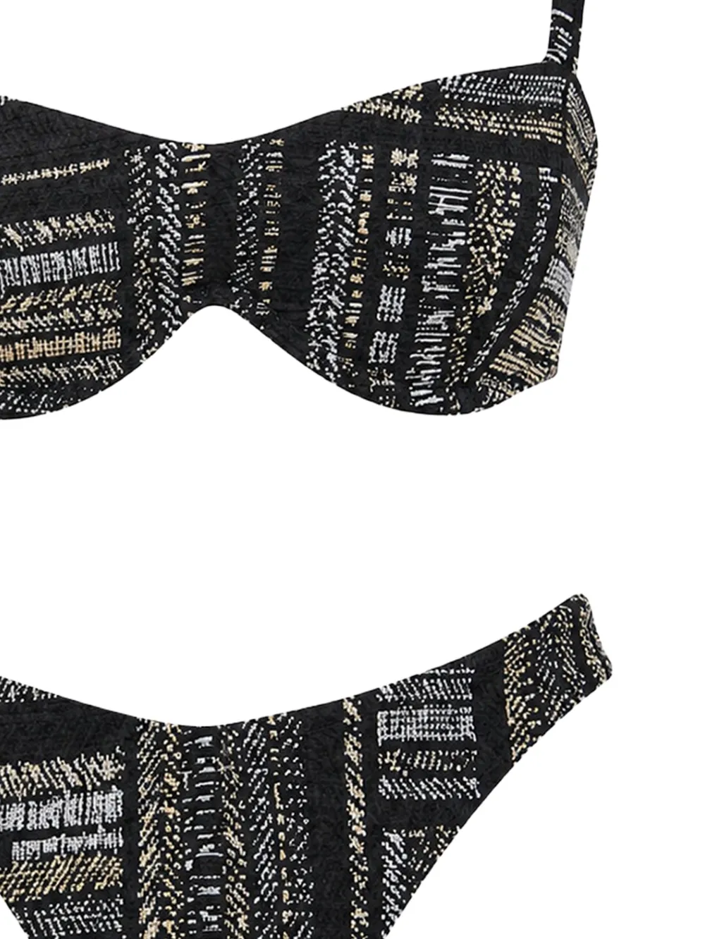  Devon Patterned Bikini - Noir 