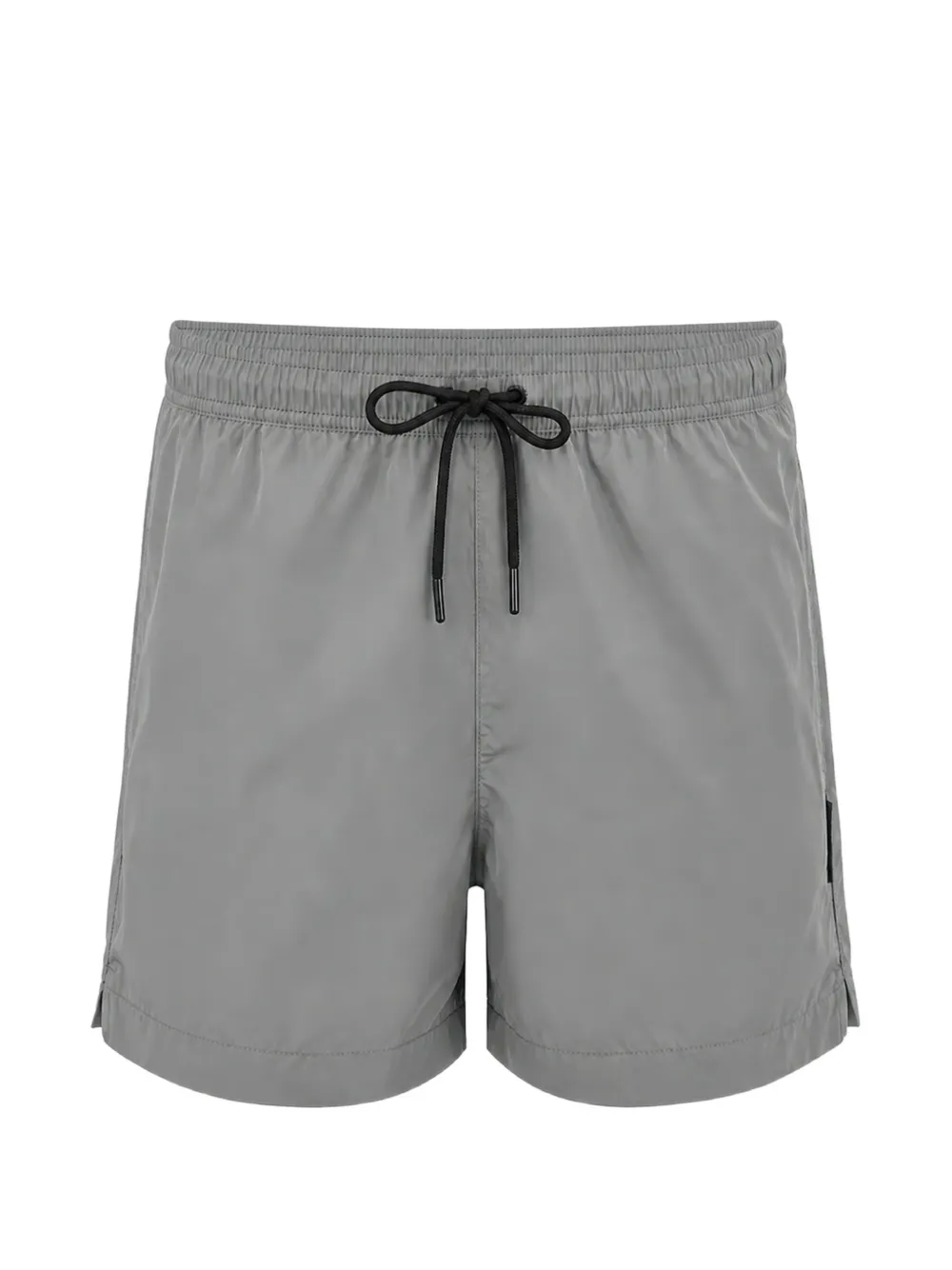 Karl Lagerfeld logo-print drawstring-fastening swim shorts - Grigio