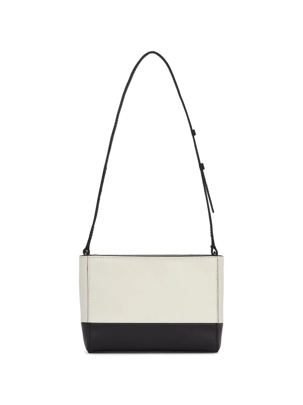 Karl Lagerfeld Schoudertas met colourblocking en logo-reliëf Wit