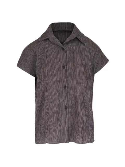 Peter Cohen striped short-sleeve blouse