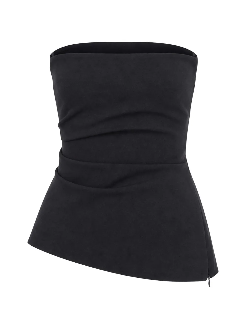 JBQ strapless gathered top - Nero