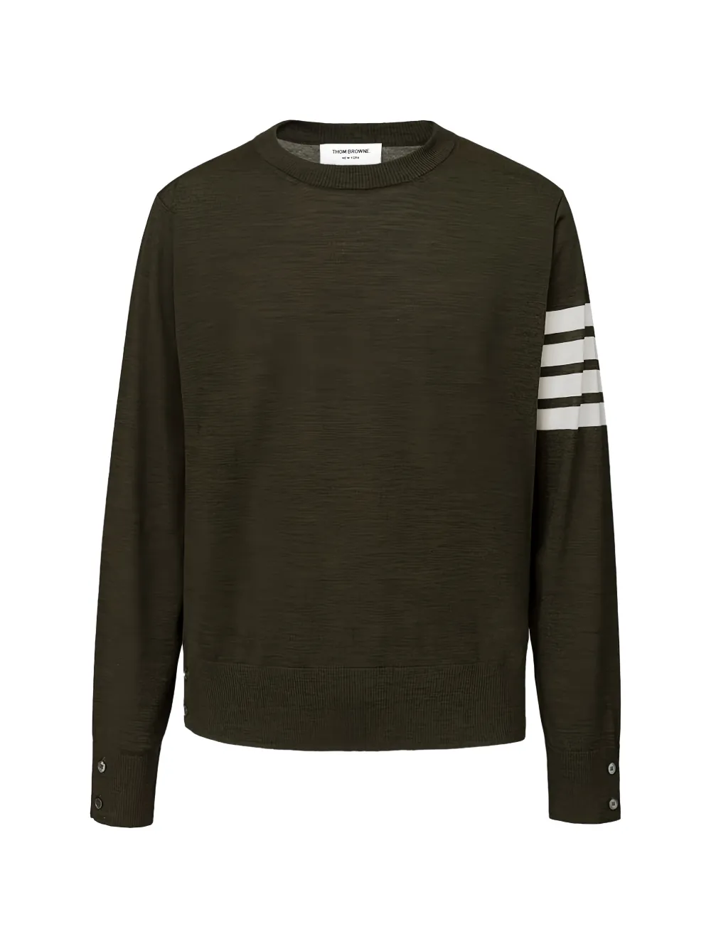 Thom Browne bar-stripe sweater - Grün