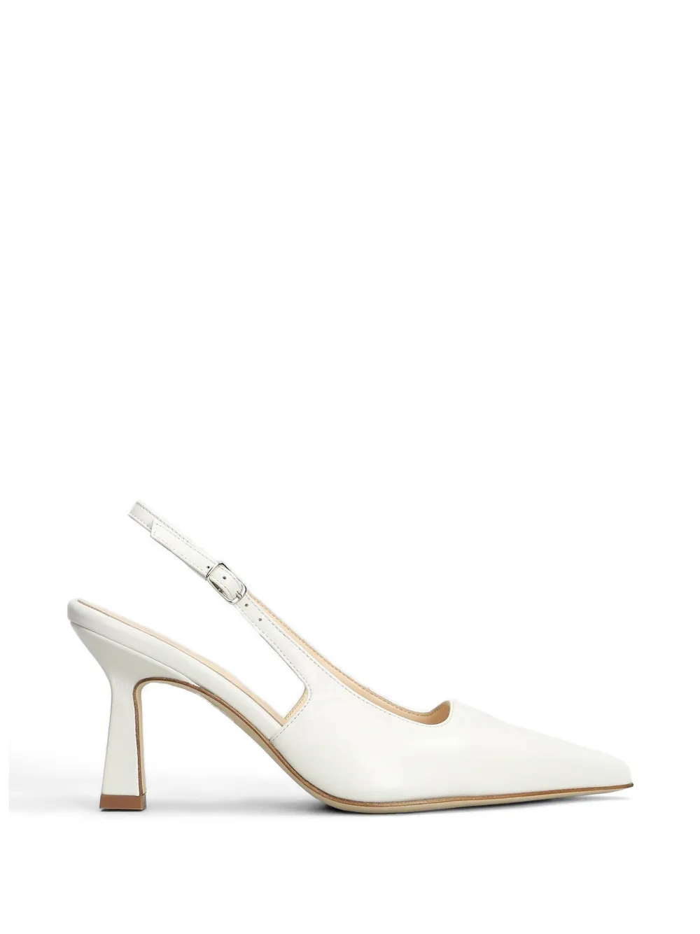 Anna F. pointed-toe slingback pumps - Bianco