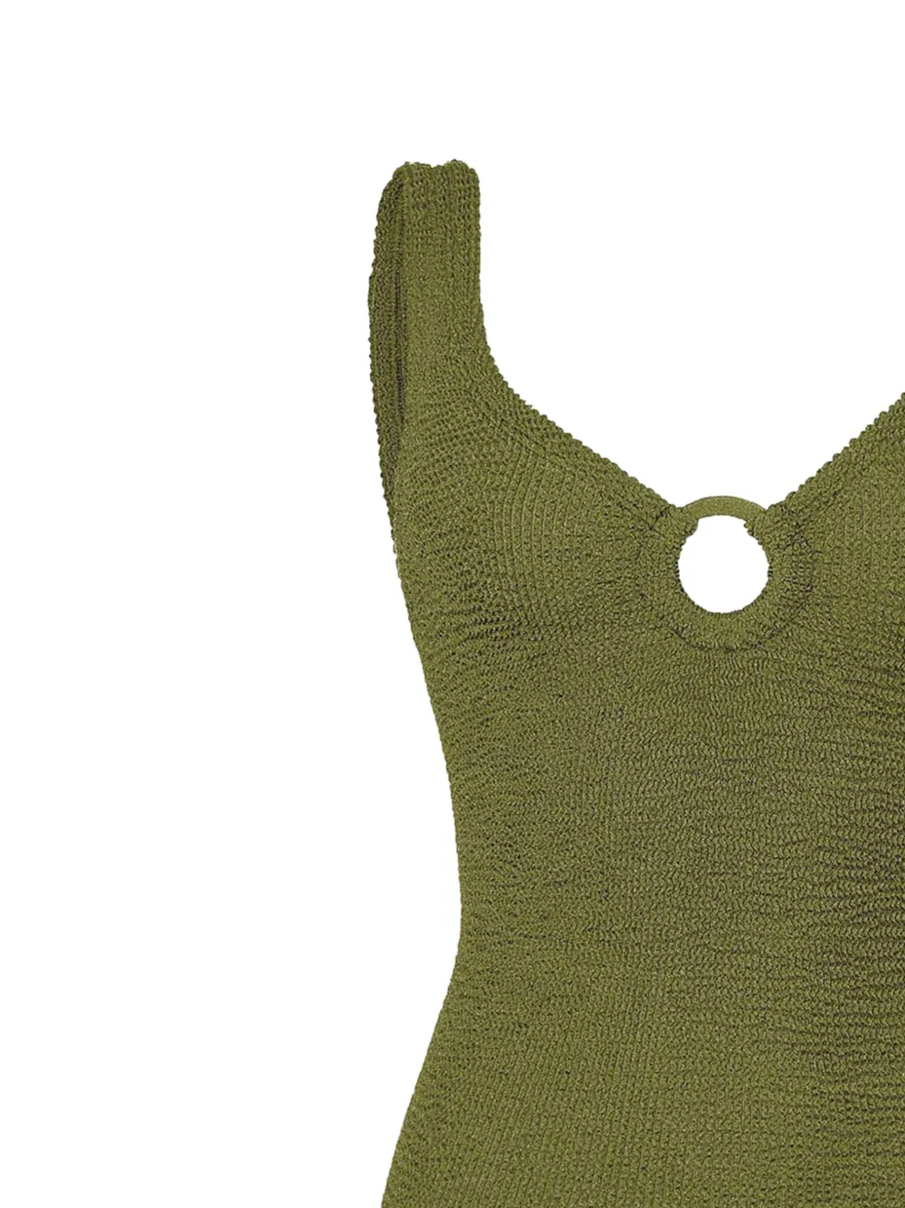 Hunza G Celine badpak met oorring detail Groen