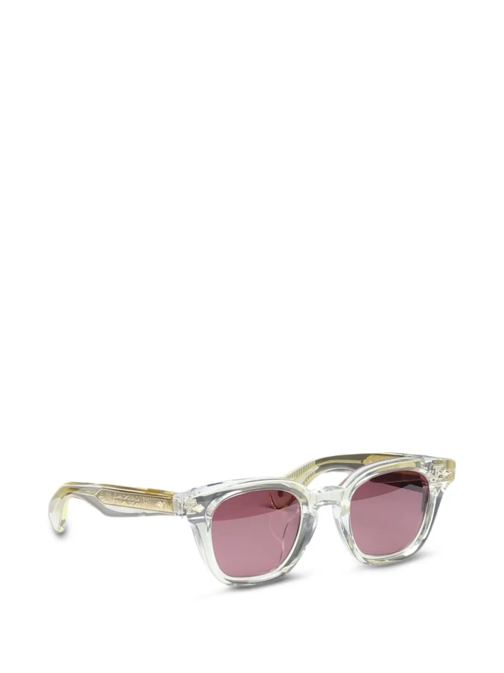 Pewpols Evans square-frame sunglasses - Nude