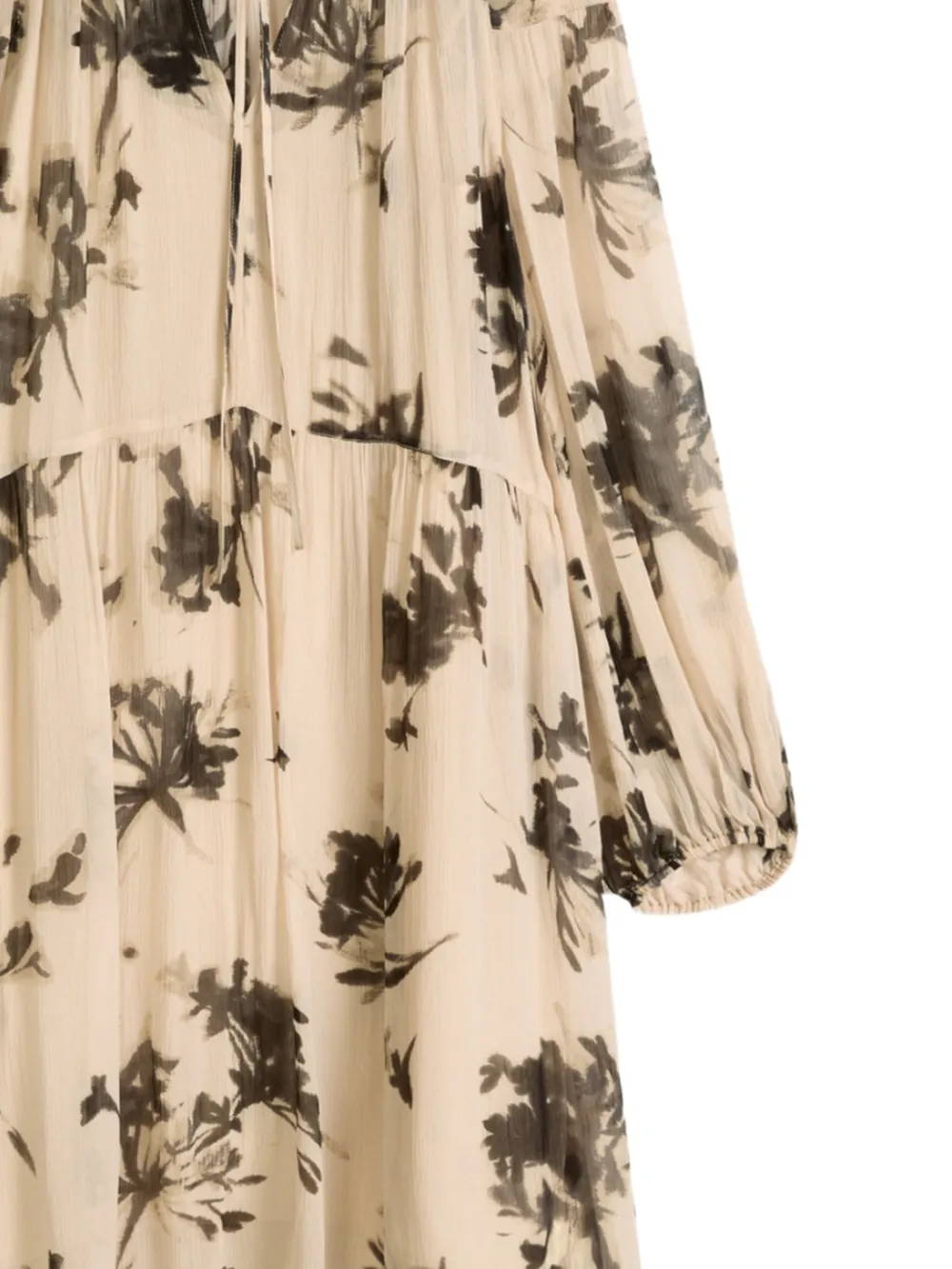 Marc O'Polo Jurk met bloemenprint Beige