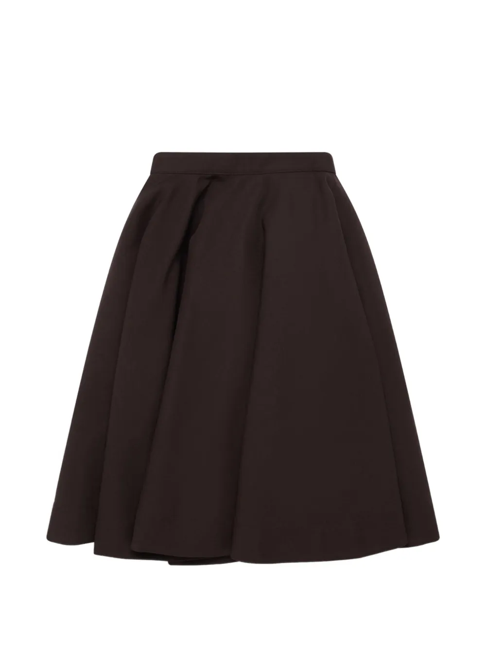 August Barron A-line pleated skirt - Marrone