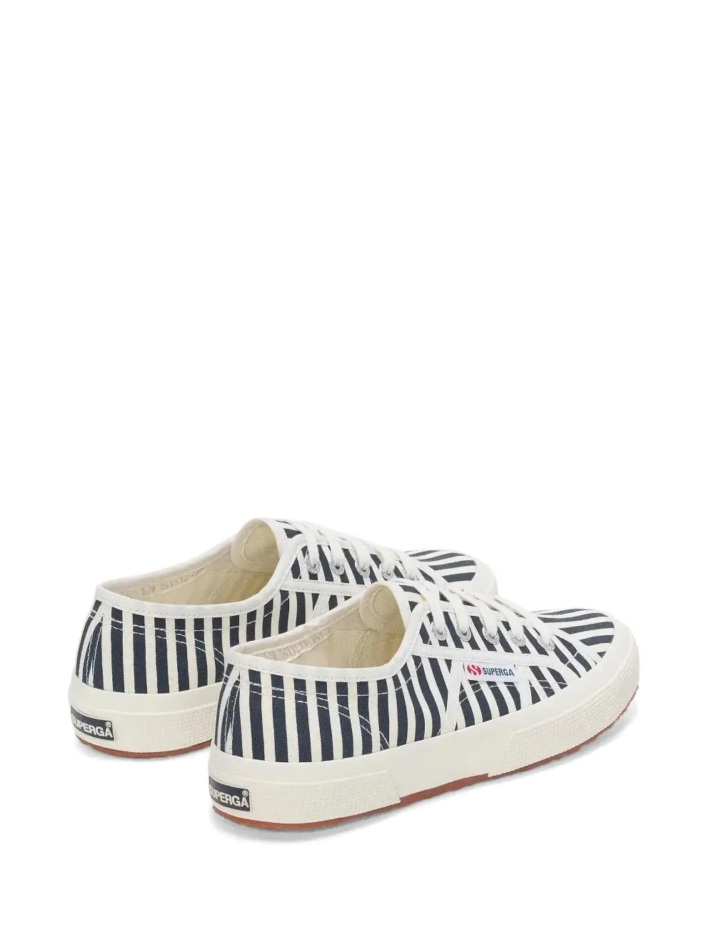 Superga 2750 striped sneakers Wit