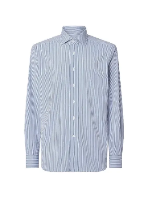 Corneliani striped long-sleeved shirt