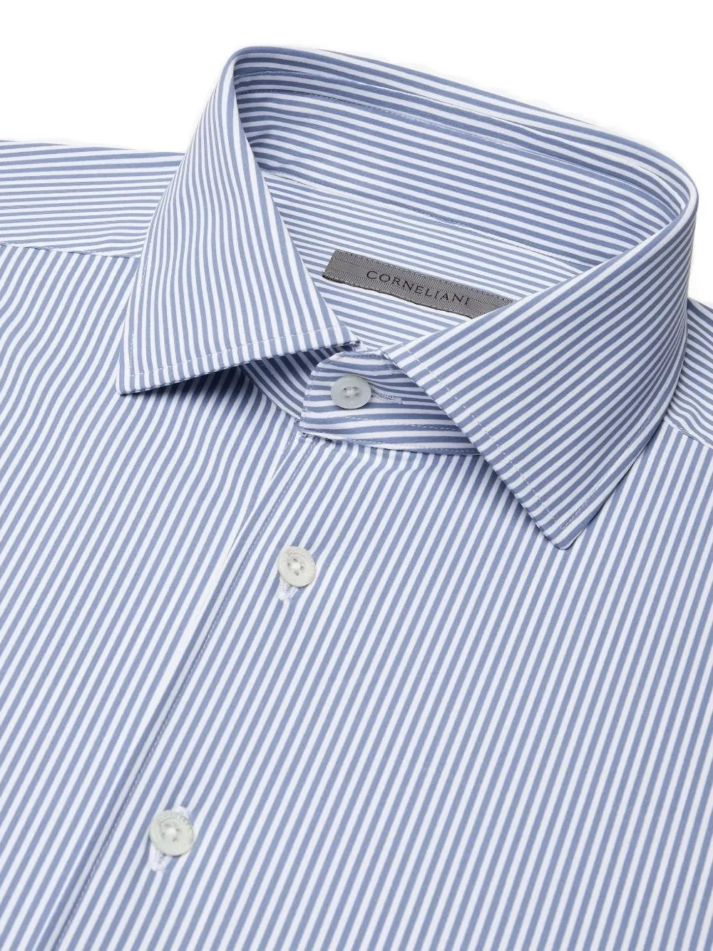 Corneliani Gestreept overhemd met lange mouwen Wit