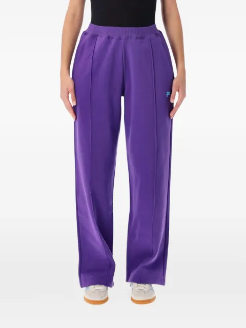 Pangaia logo-print pintuck track pants