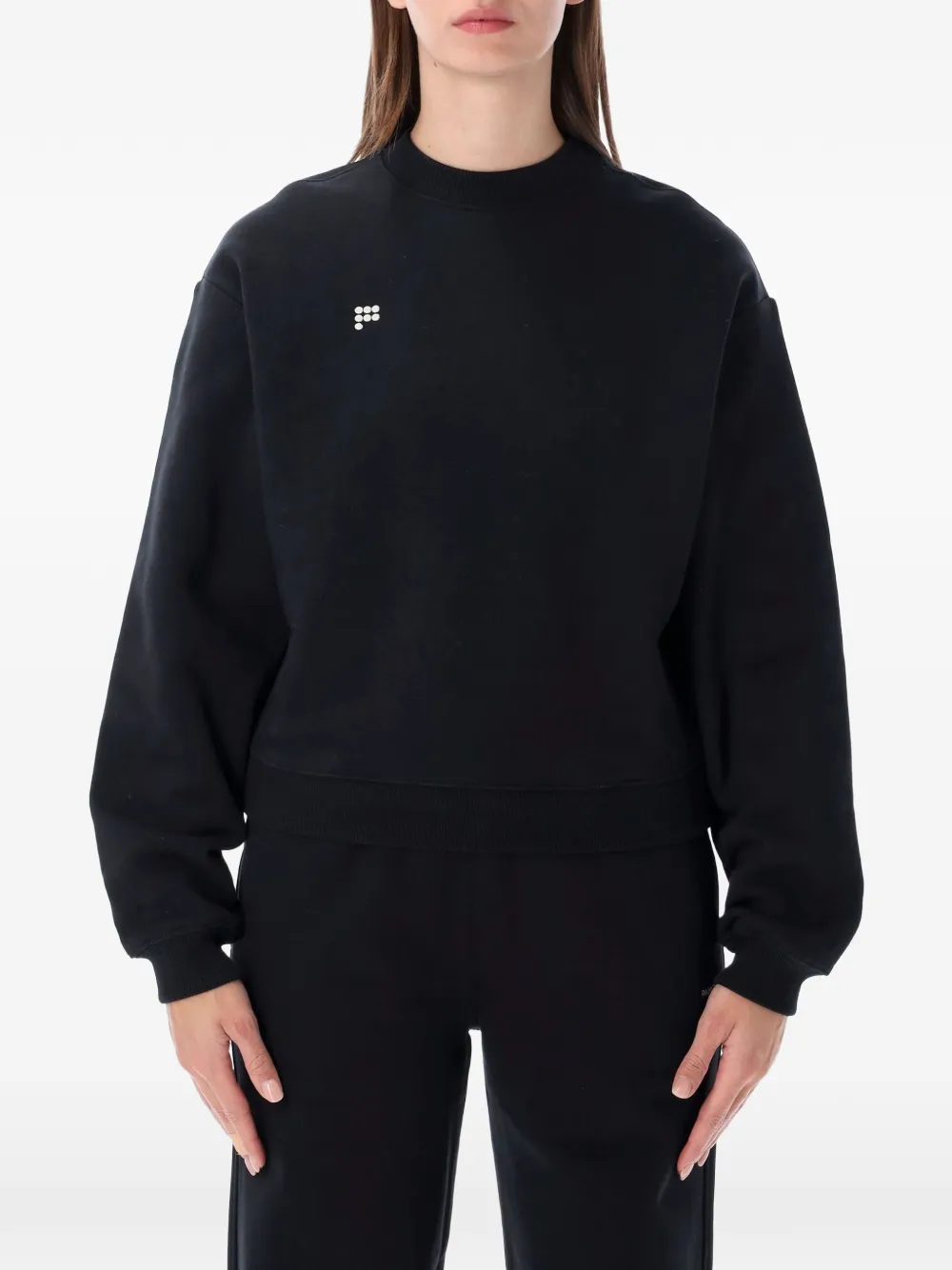 Pangaia logo-print sweatshirt - Nero