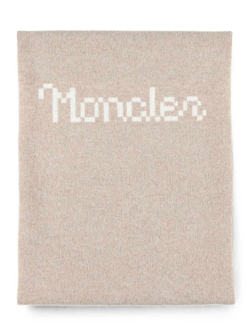 Moncler Enfant Deken met logopatch Beige