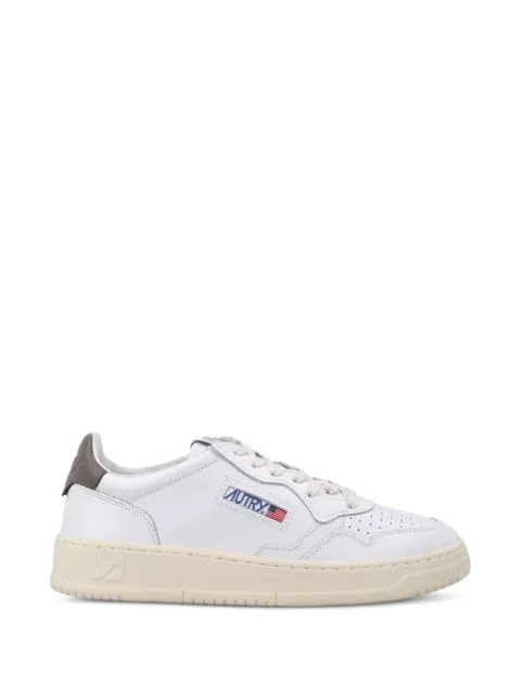 Autry Sneakers Medalist in pelle bianca e marrone