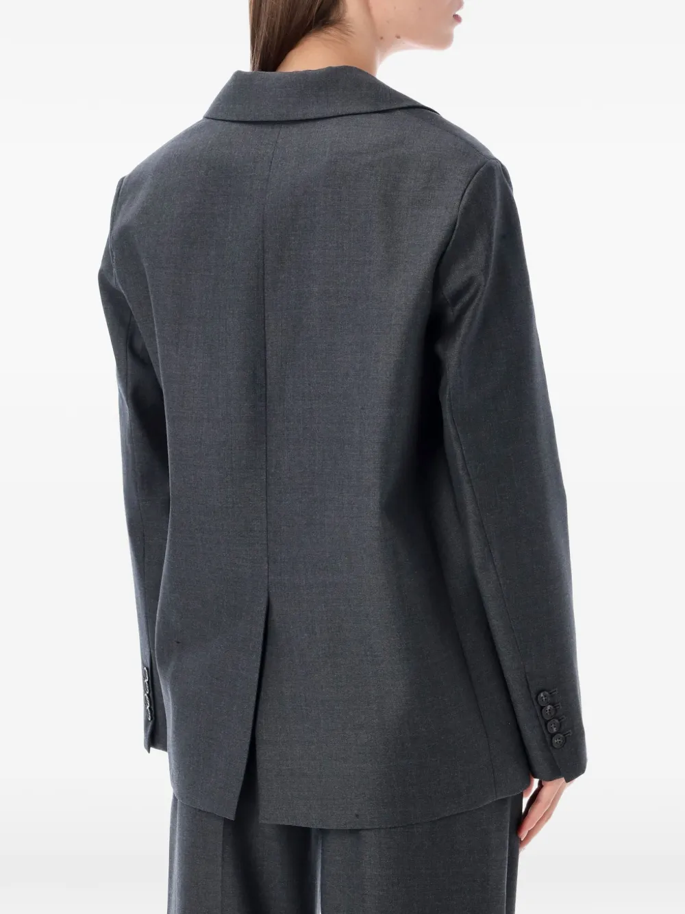 LouLou de Saison Donau Lds double-breasted blazer Grijs