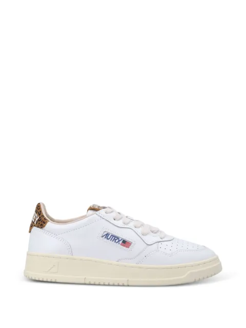 Autry Medalist leopard-print panelled sneakers