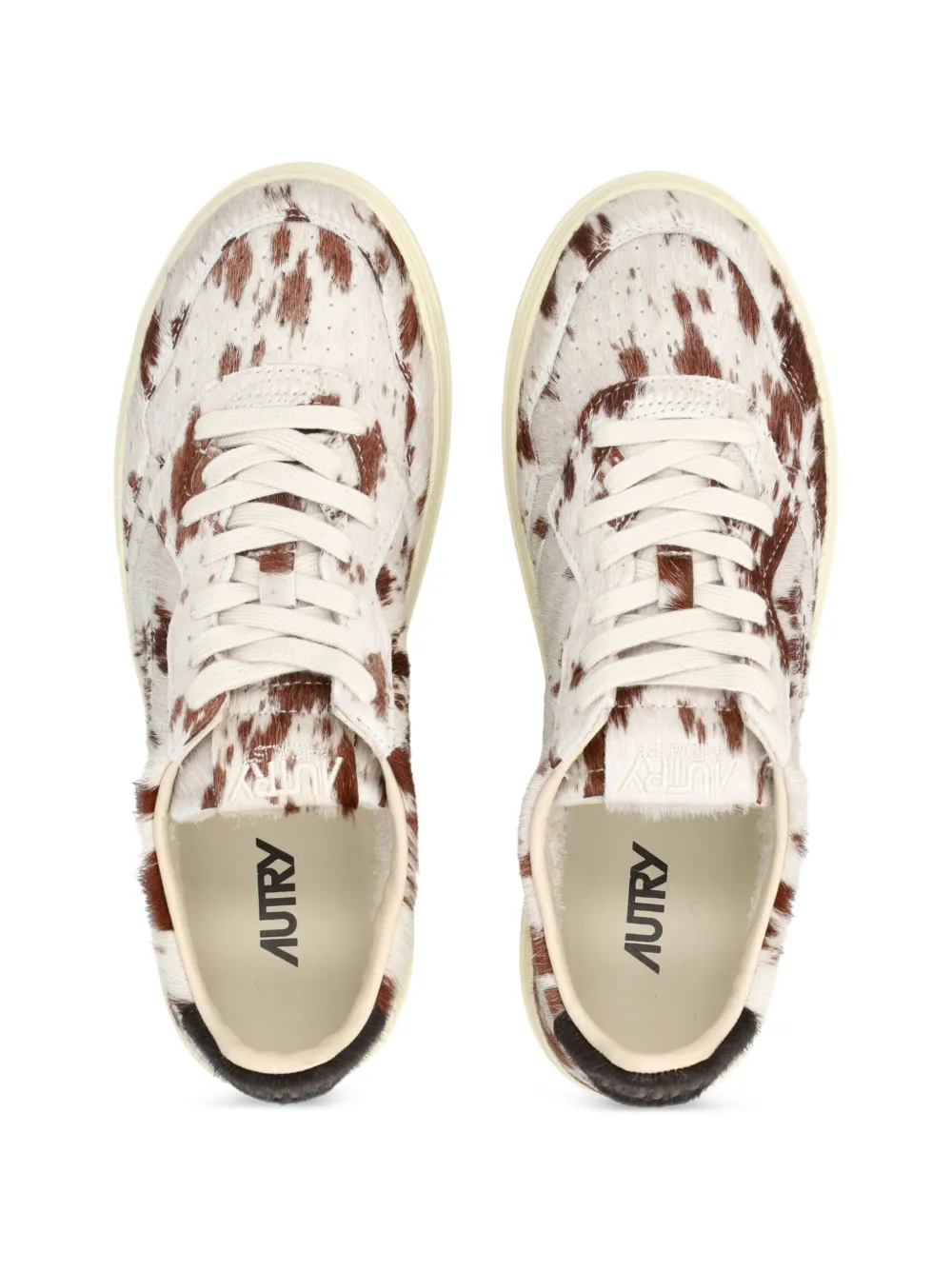 Autry pony-hair sneakers Beige