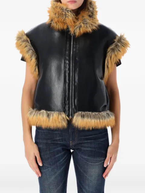 Sword reversible faux-fur gilet