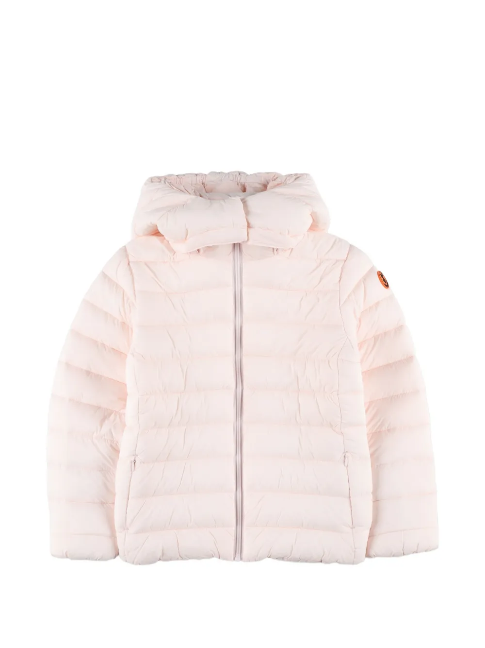 Save The Duck Kids quilted hooded jacket Roze