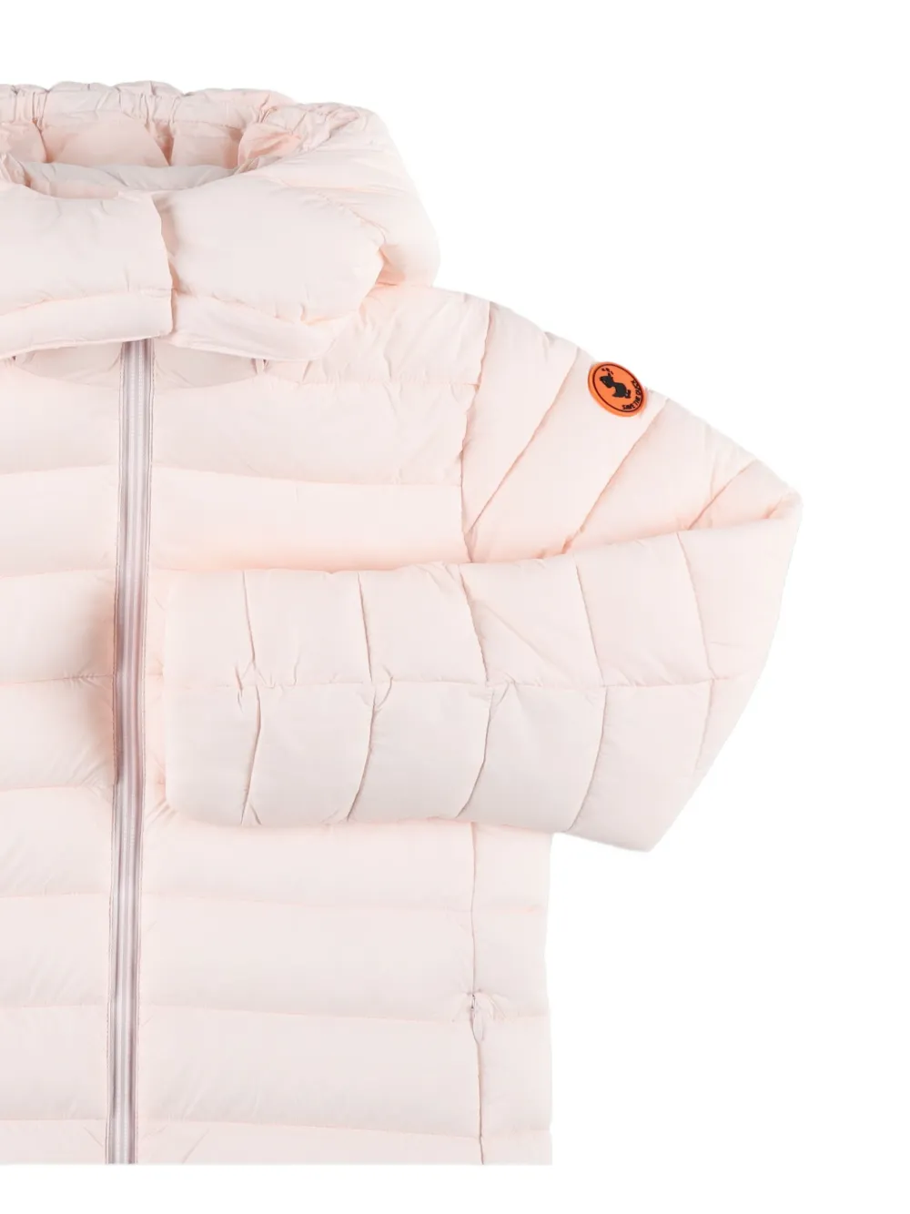 Save The Duck Kids quilted hooded jacket Roze