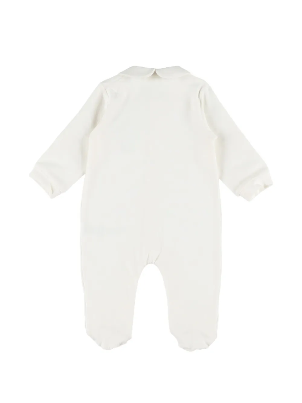 NANAN Pyjama met Peter Pan-kraag en eekhoornpatch Wit