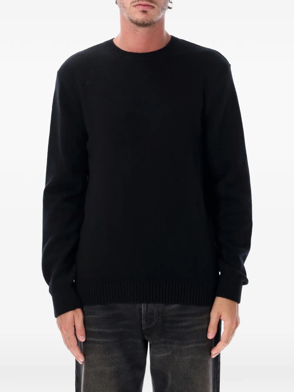 colorful standard crew-neck ribbed-trim sweater
